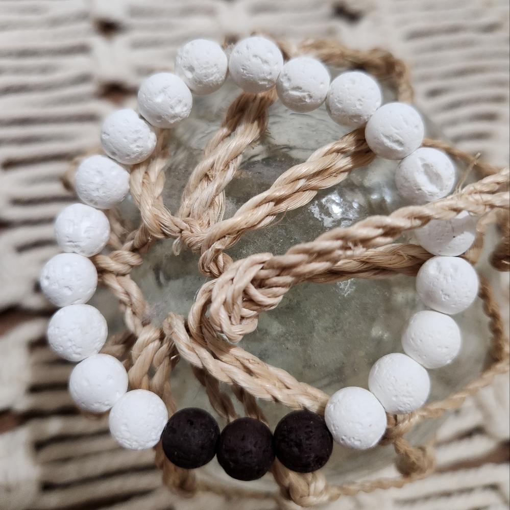 Lava bead stretch bracelet, essential oil bracelet